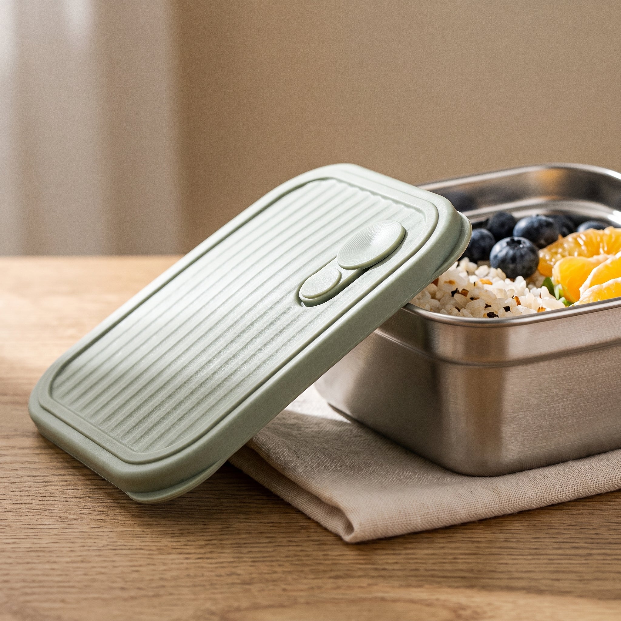 Silicon Stainless Steel Lunch Box