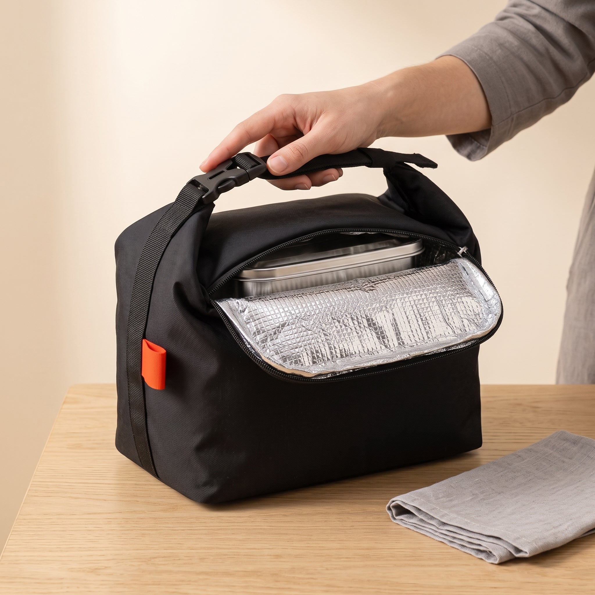 Insulated Foil-Lined Lunch Bag