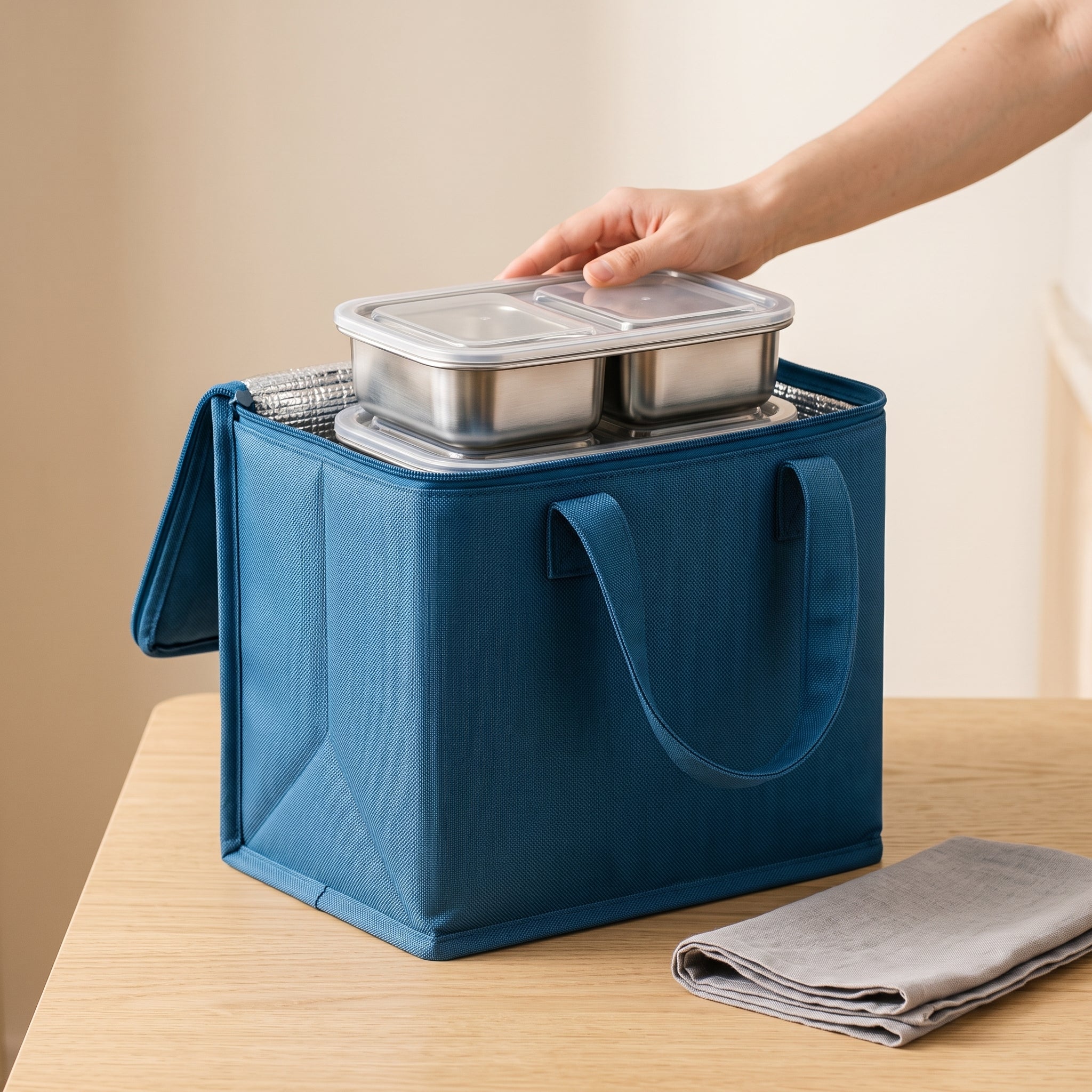 Large Insulated Lunch Box Bag