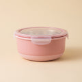 Stainless steel stackable food storage bowls